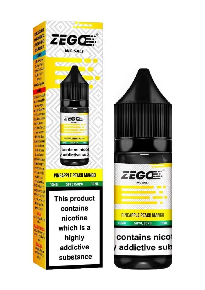Pineapple Peach Mango / 10mg Zego Nic Salt 10ml E-Liquid - Box of 10