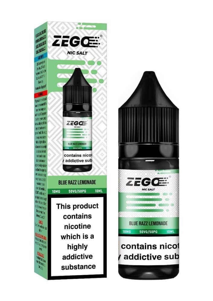 Blue Razz Lemonade / 10mg Zego Nic Salt 10ml E-Liquid - Box of 10