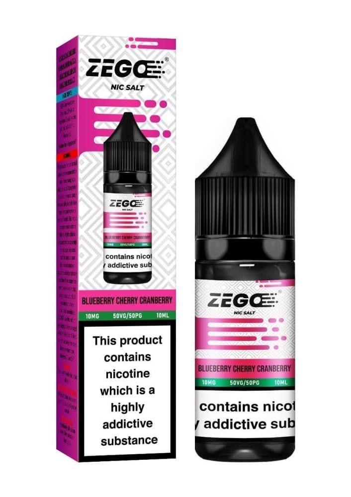 Blueberry Cherry Cranberry / 10mg Zego Nic Salt 10ml E-Liquid - Box of 10