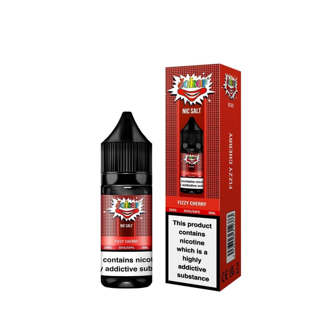 Fizzy Cherry / 10mg Joker Nic Salt 10ml E-liquids - Box of 10