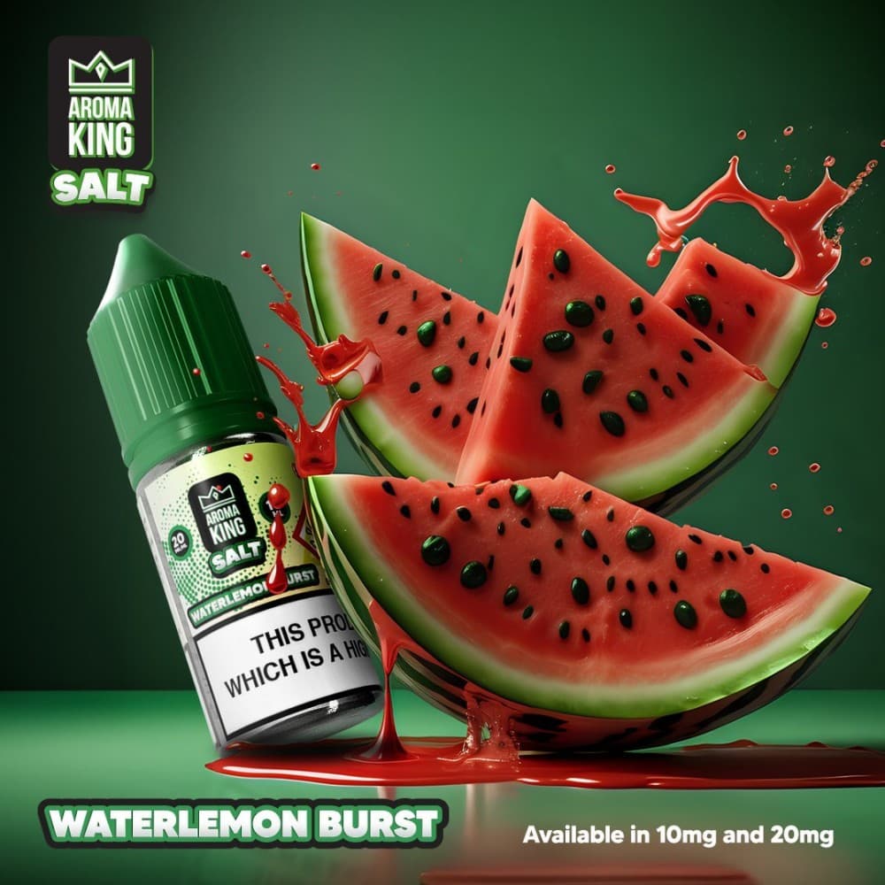 Watermelon Burst / 10mg Aroma King Nic Salts 10ml E-liquids - Box of 10