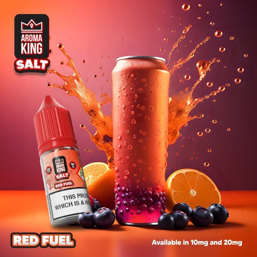 Red Fuel / 10mg Aroma King Nic Salts 10ml E-liquids - Box of 10