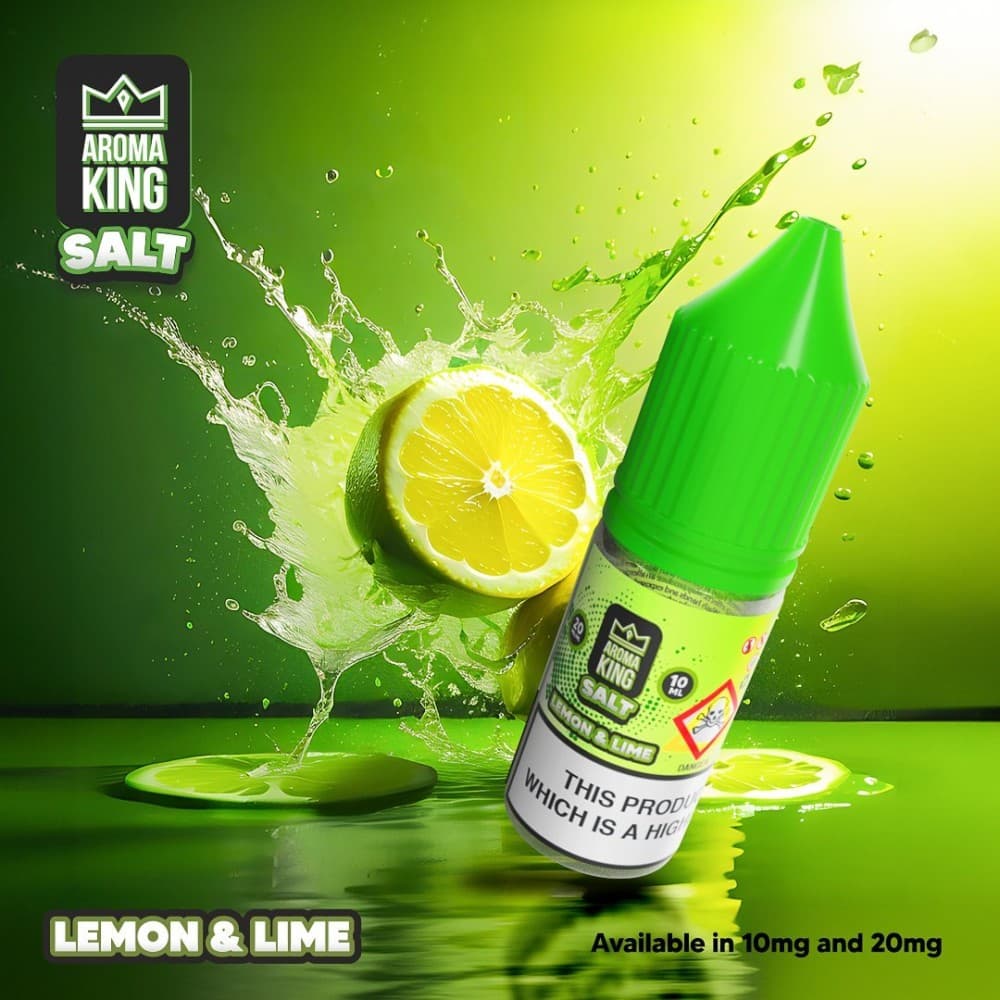 Lemon Lime / 10mg Aroma King Nic Salts 10ml E-liquids - Box of 10