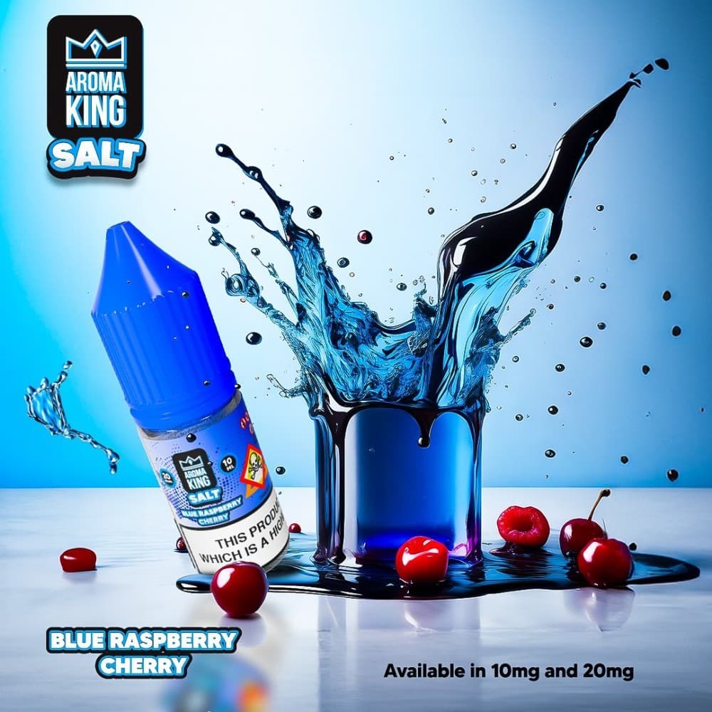 Blue Raspberry Cherry / 10mg Aroma King Nic Salts 10ml E-liquids - Box of 10