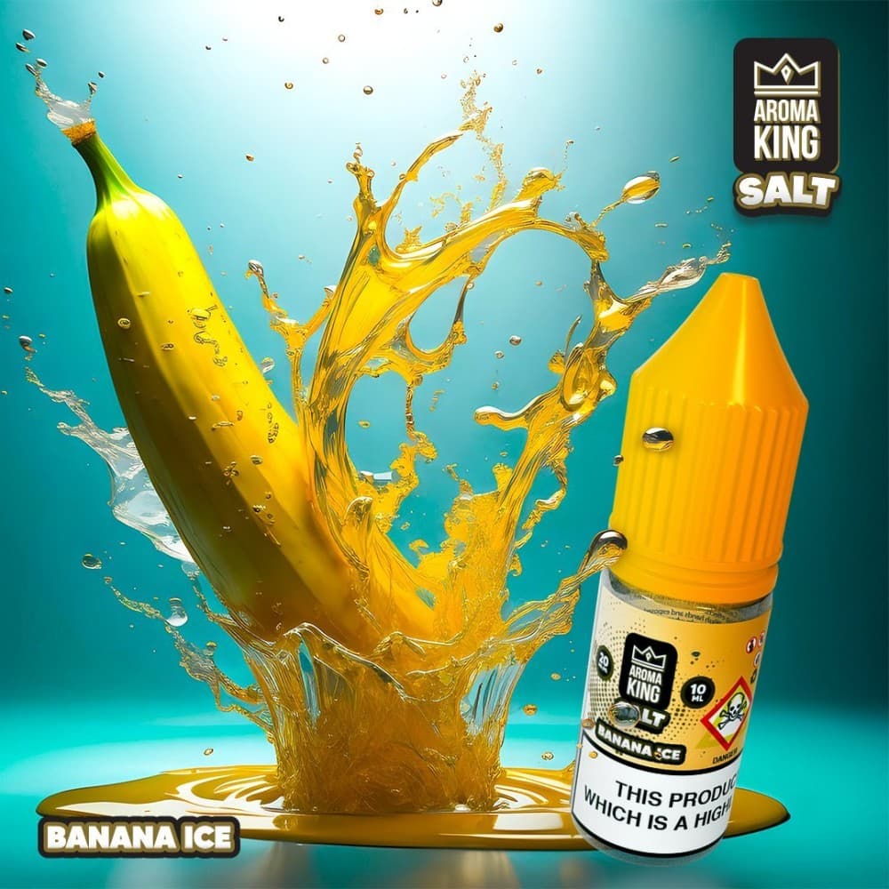 Banana Ice / 10mg Aroma King Nic Salts 10ml E-liquids - Box of 10