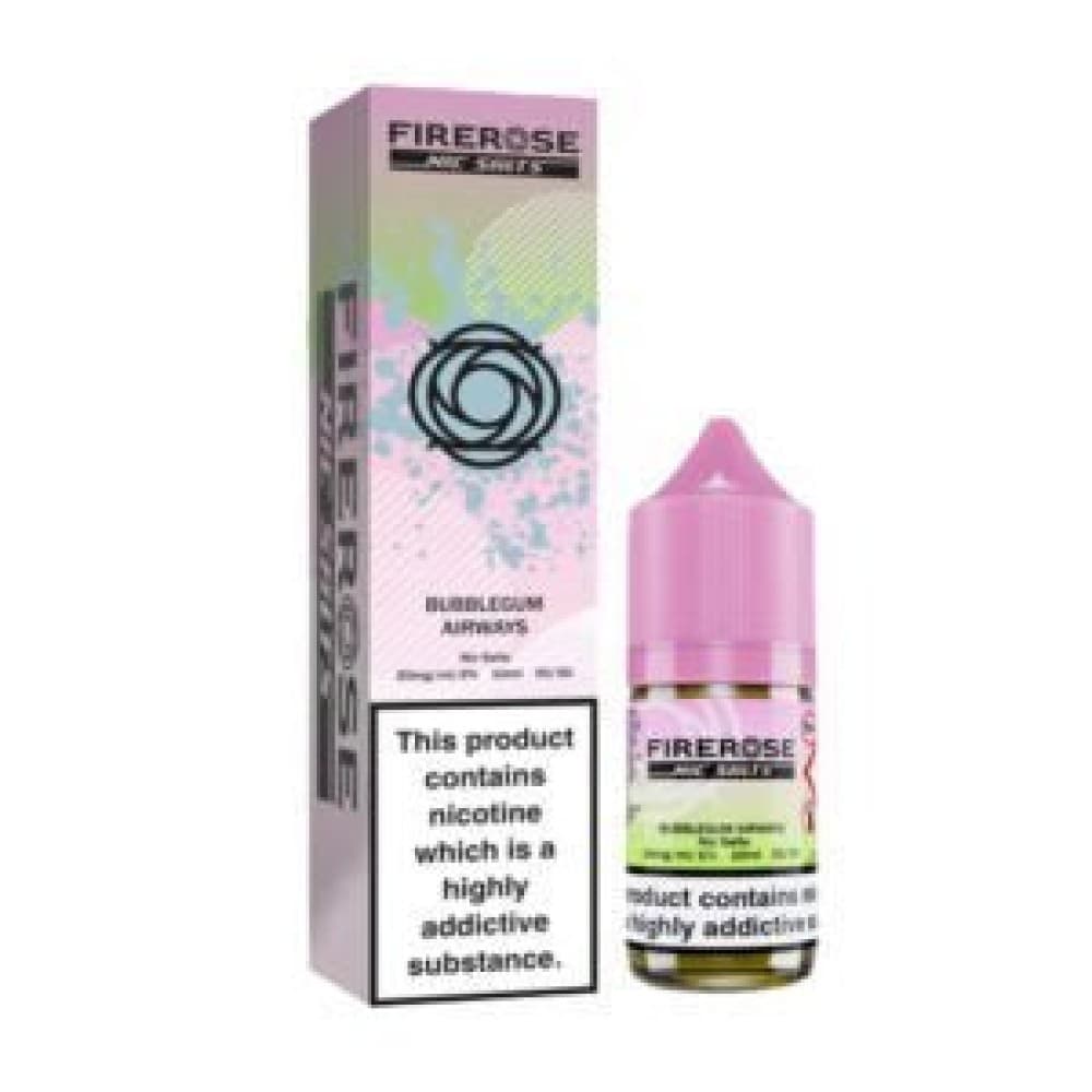 Bubblegum Airways / 10mg Elux Firerose 5000 Nic Salt E-Liquid 10ml - Box of 10