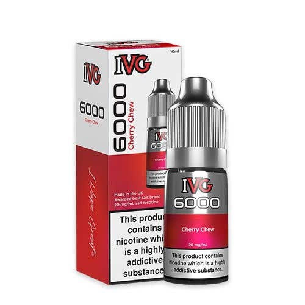 Cherry Chew / 10mg IVG 6000 Nic Salt 10ml Bottle Box of 10