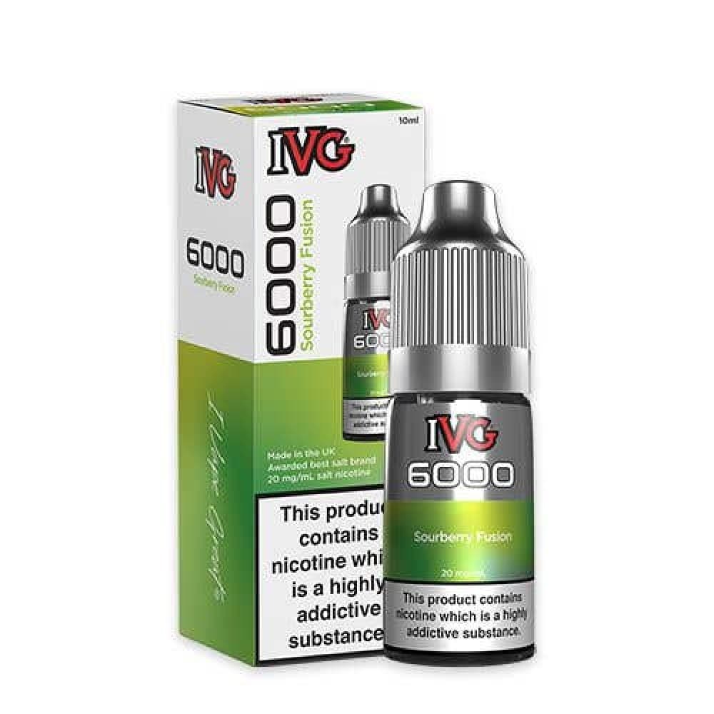 Sourberry Fusion / 10mg IVG 6000 Nic Salt 10ml Bottle Box of 10