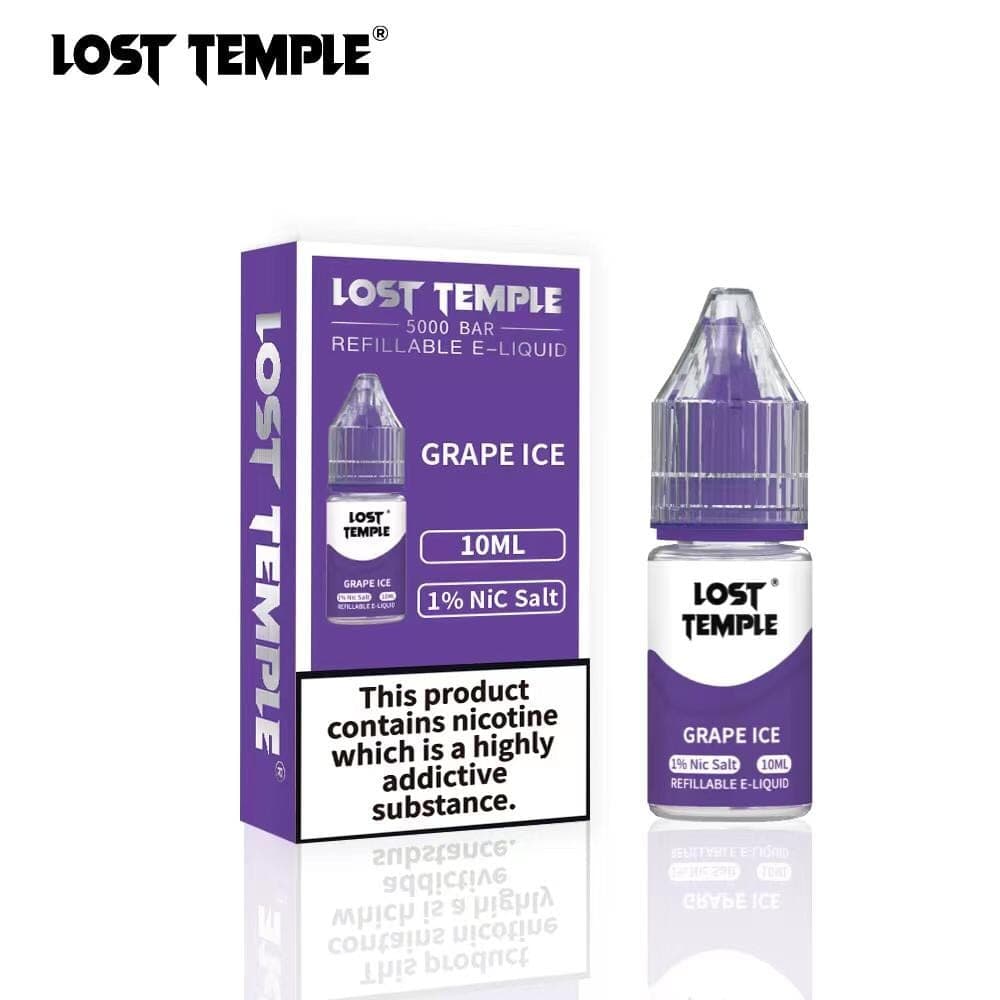 Grape Ice / 10mg Lost Temple Nic Salts 10ml - Box of 10