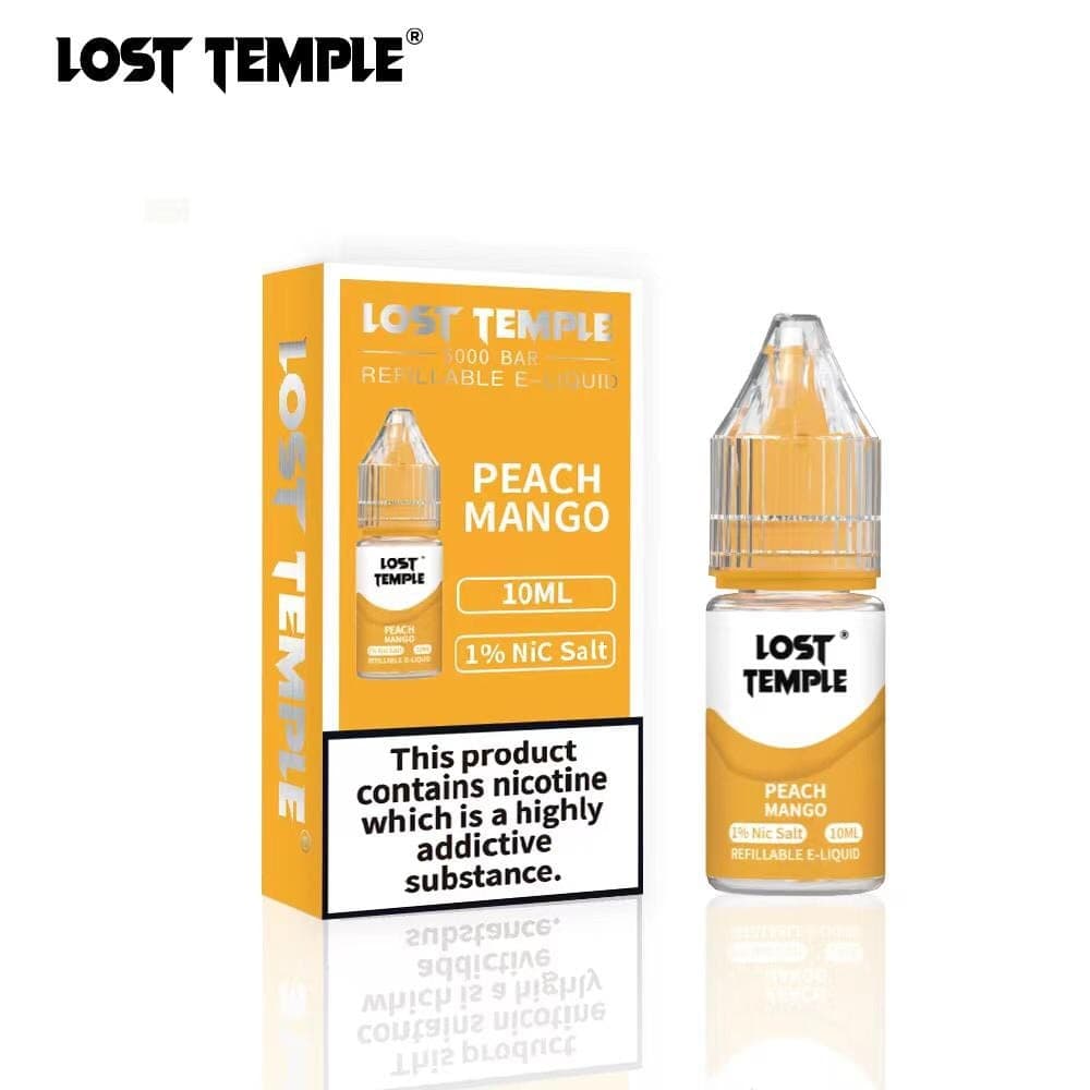 Peach Mango / 10mg Lost Temple Nic Salts 10ml - Box of 10