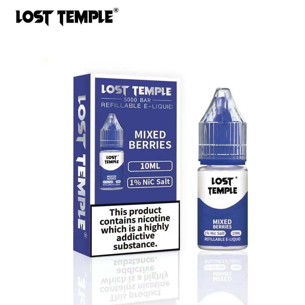 Mixed Berries / 10mg Lost Temple Nic Salts 10ml - Box of 10