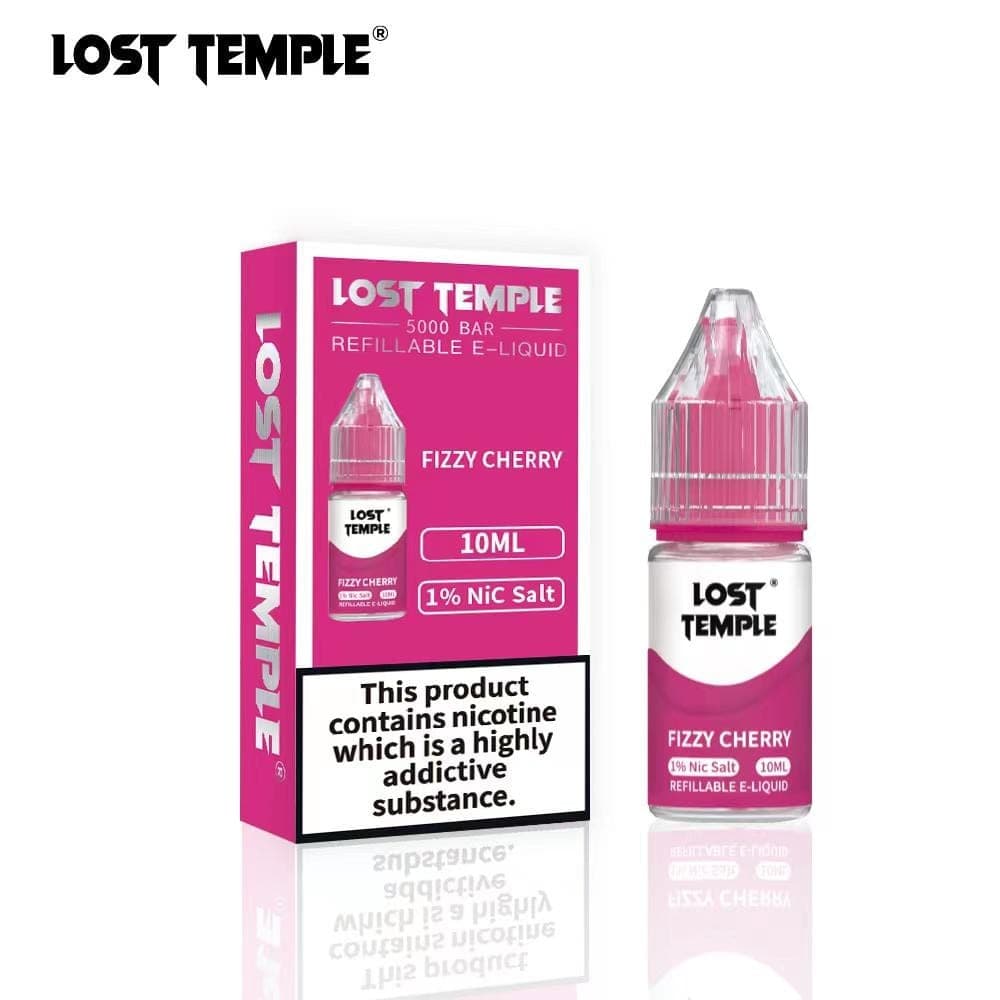 Fizzy Cherry / 10mg Lost Temple Nic Salts 10ml - Box of 10