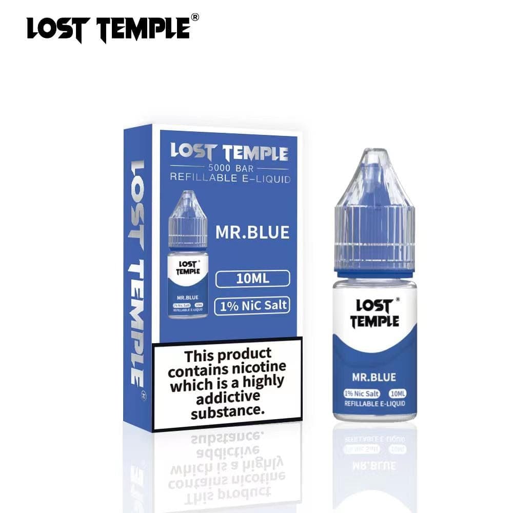 Mr Blue / 10mg Lost Temple Nic Salts 10ml - Box of 10