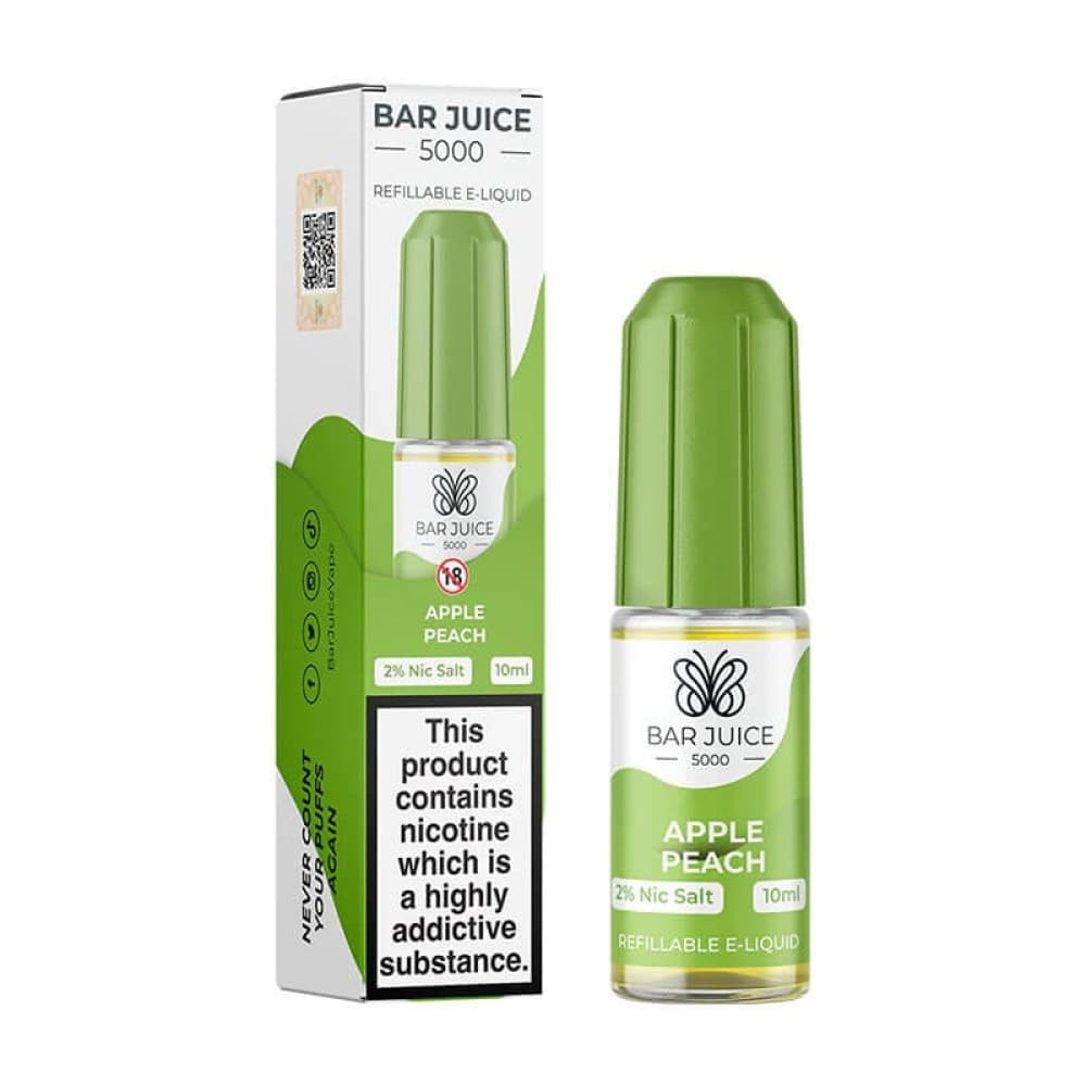 Apple Peach / 10mg Bar Juice 5000 10ml Nic Salts E-liquid - Box of 10