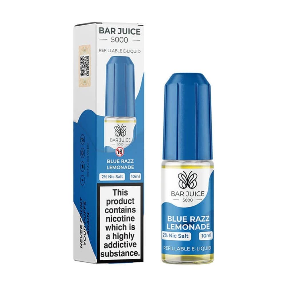 Blue Razz Lemonade / 10mg Bar Juice 5000 10ml Nic Salts E-liquid - Box of 10