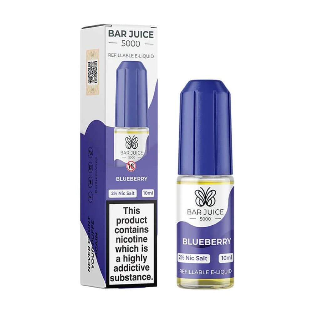 Blueberry / 10mg Bar Juice 5000 10ml Nic Salts E-liquid - Box of 10