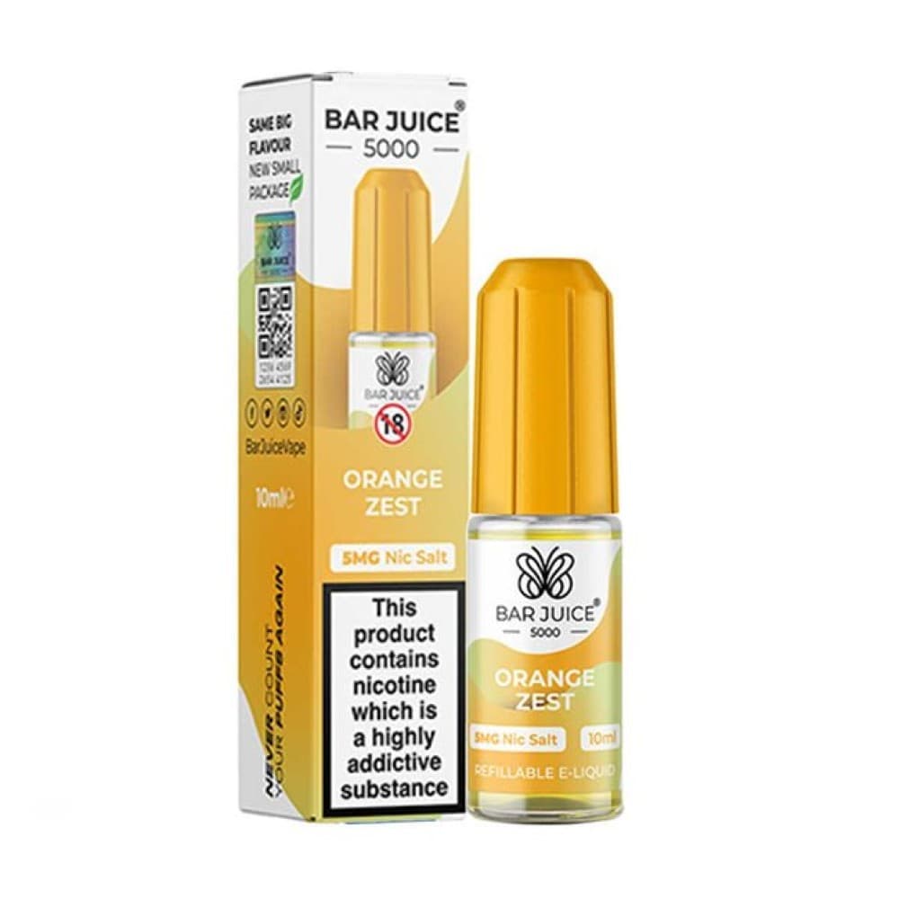 Orange Zest / 10mg Bar Juice 5000 10ml Nic Salts E-liquid - Box of 10
