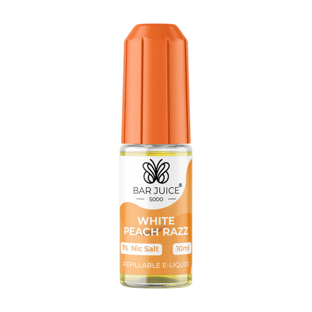 White Peach Razz / 10mg Bar Juice 5000 10ml Nic Salts E-liquid - Box of 10