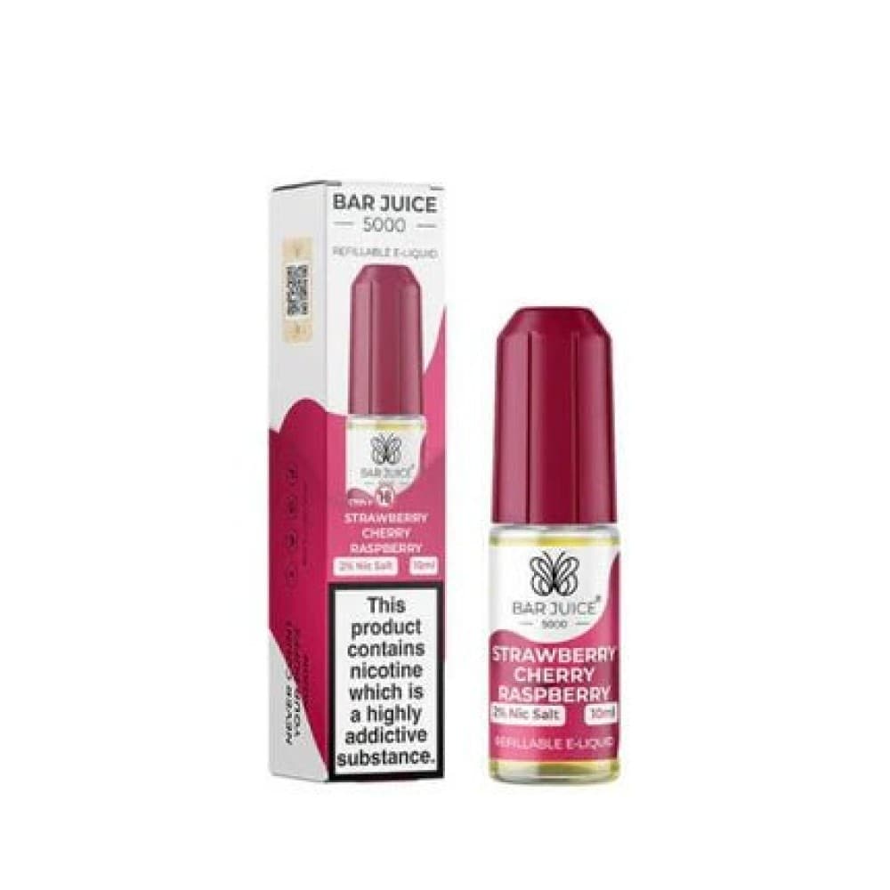 Strawberry Raspberry Cherry / 10mg Bar Juice 5000 10ml Nic Salts E-liquid - Box of 10
