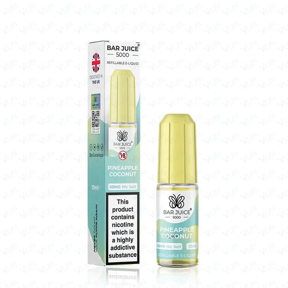 Pineapple Coconut *New* / 10mg Bar Juice 5000 10ml Nic Salts E-liquid - Box of 10
