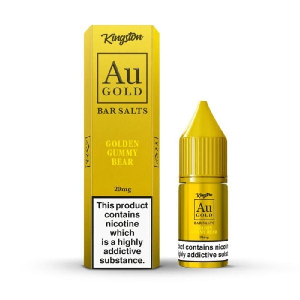 Golden Gummy Bear / 10mg Kingston Au Gold Bar Salts 10ml E-liquids - Box of 10