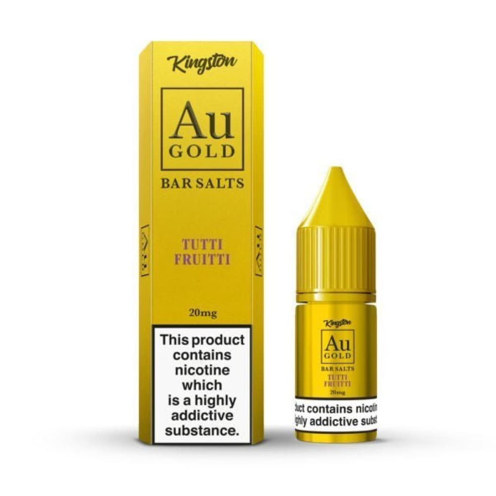 Tutti Fruitti / 10mg Kingston Au Gold Bar Salts 10ml E-liquids - Box of 10