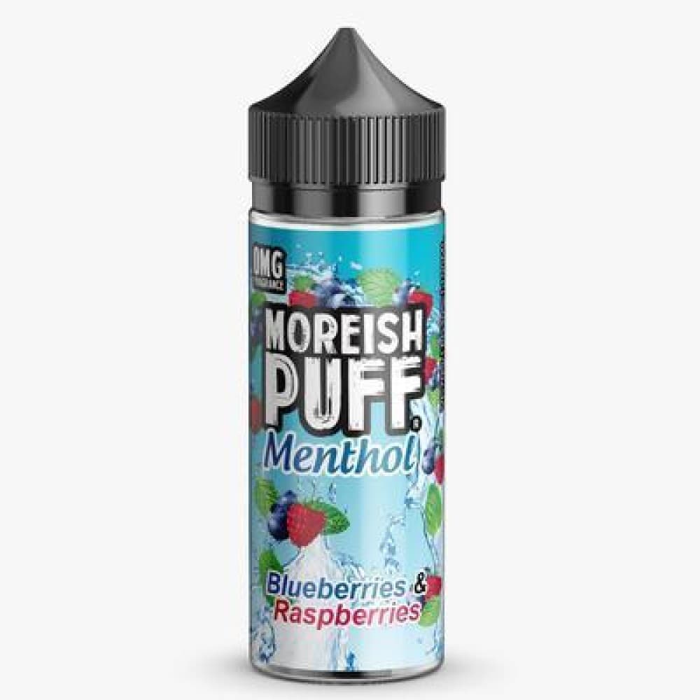 Blueberries & Raspberries Moreish Puff Menthol 100ML Shortfill