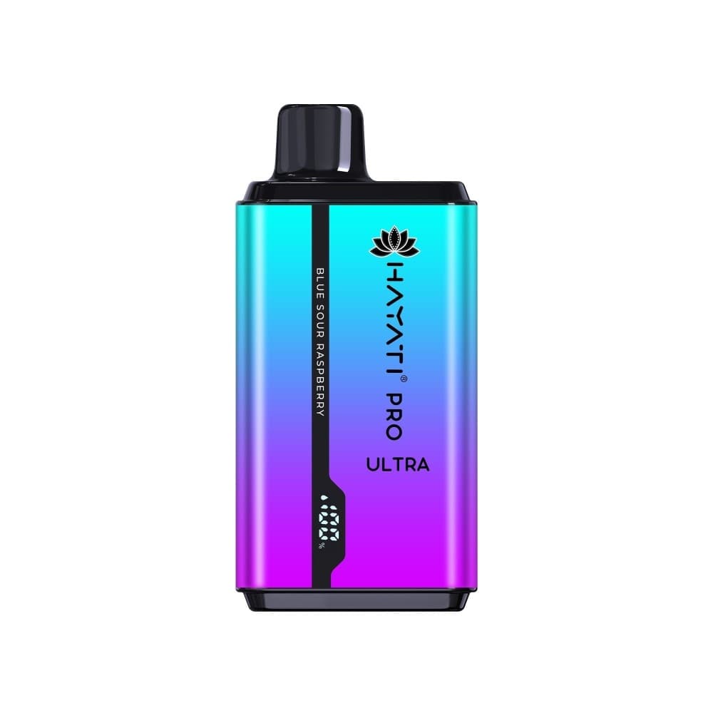 Blue Sour Raspberry Hayati Pro Ultra 15000 Puffs Prefilled Vape Kit Box of 10