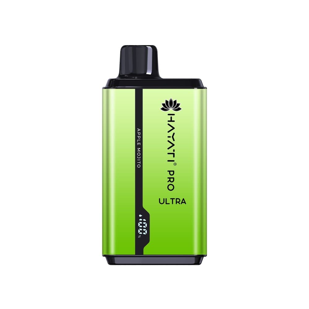 Apple Mojito Hayati Pro Ultra 15000 Puffs Prefilled Vape Kit Box of 10