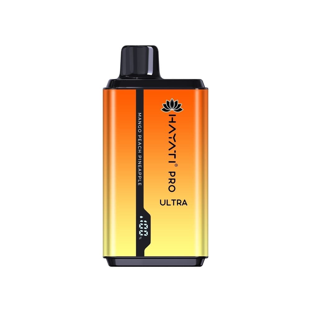Mango Peach Pineapple Hayati Pro Ultra 15000 Puffs Prefilled Vape Kit Box of 10