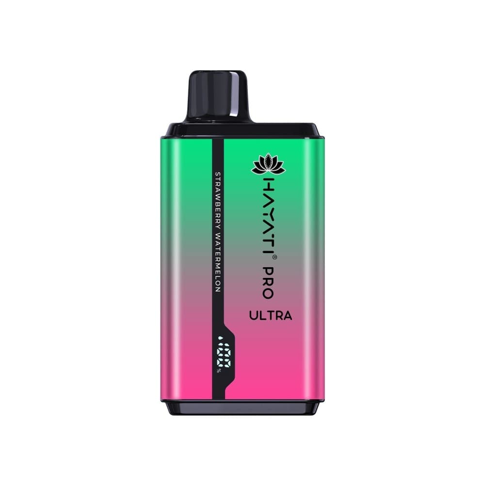 Strawberry Watermelon Hayati Pro Ultra 15000 Puffs Prefilled Vape Kit Box of 10