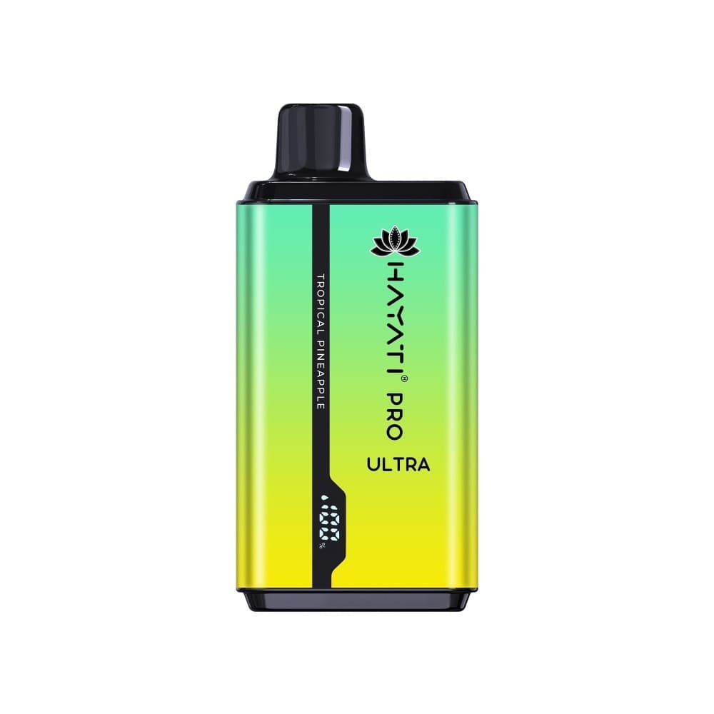 Tropical Pineapple Hayati Pro Ultra 15000 Puffs Prefilled Vape Kit Box of 10