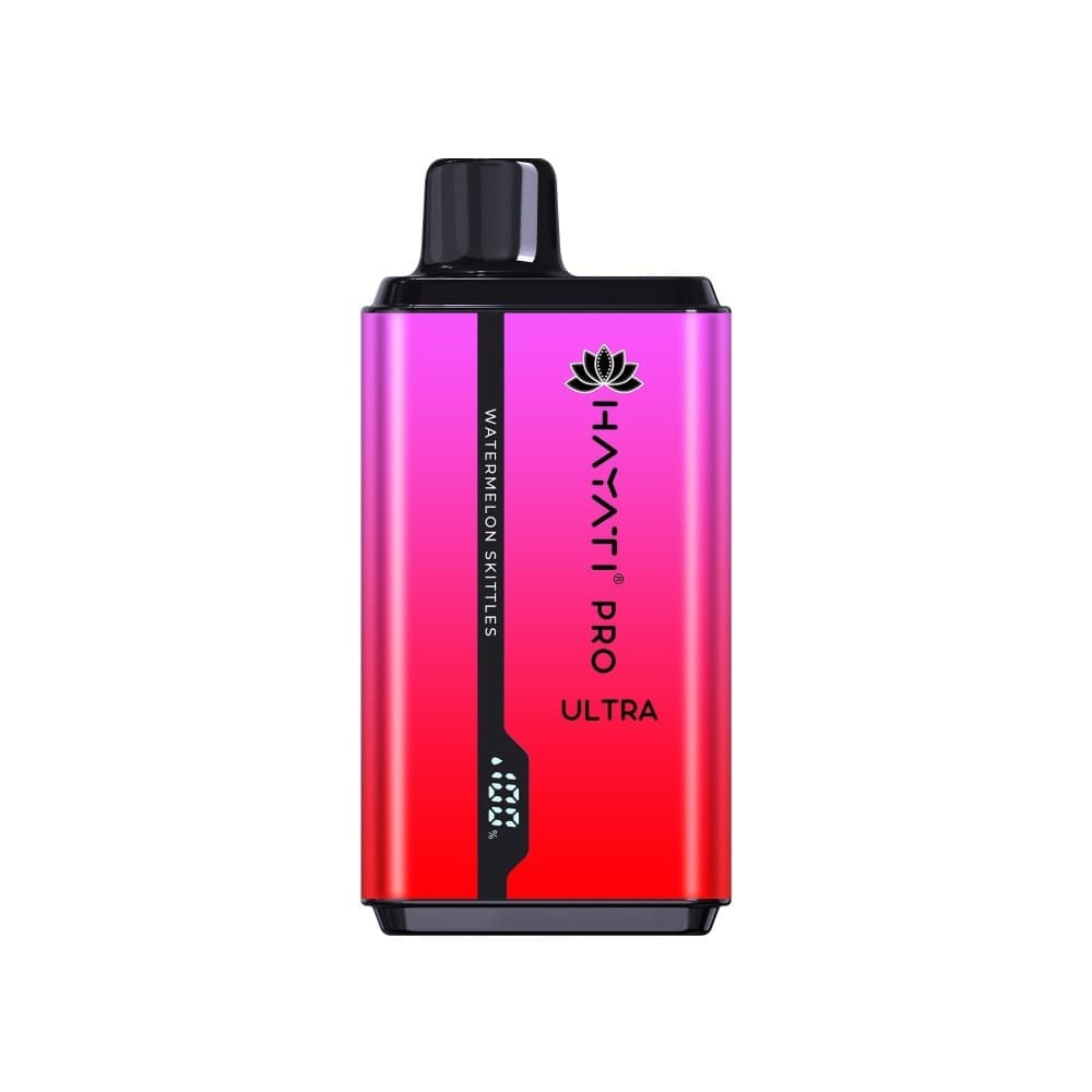 Watermelon Skittz Hayati Pro Ultra 15000 Puffs Prefilled Vape Kit Box of 10