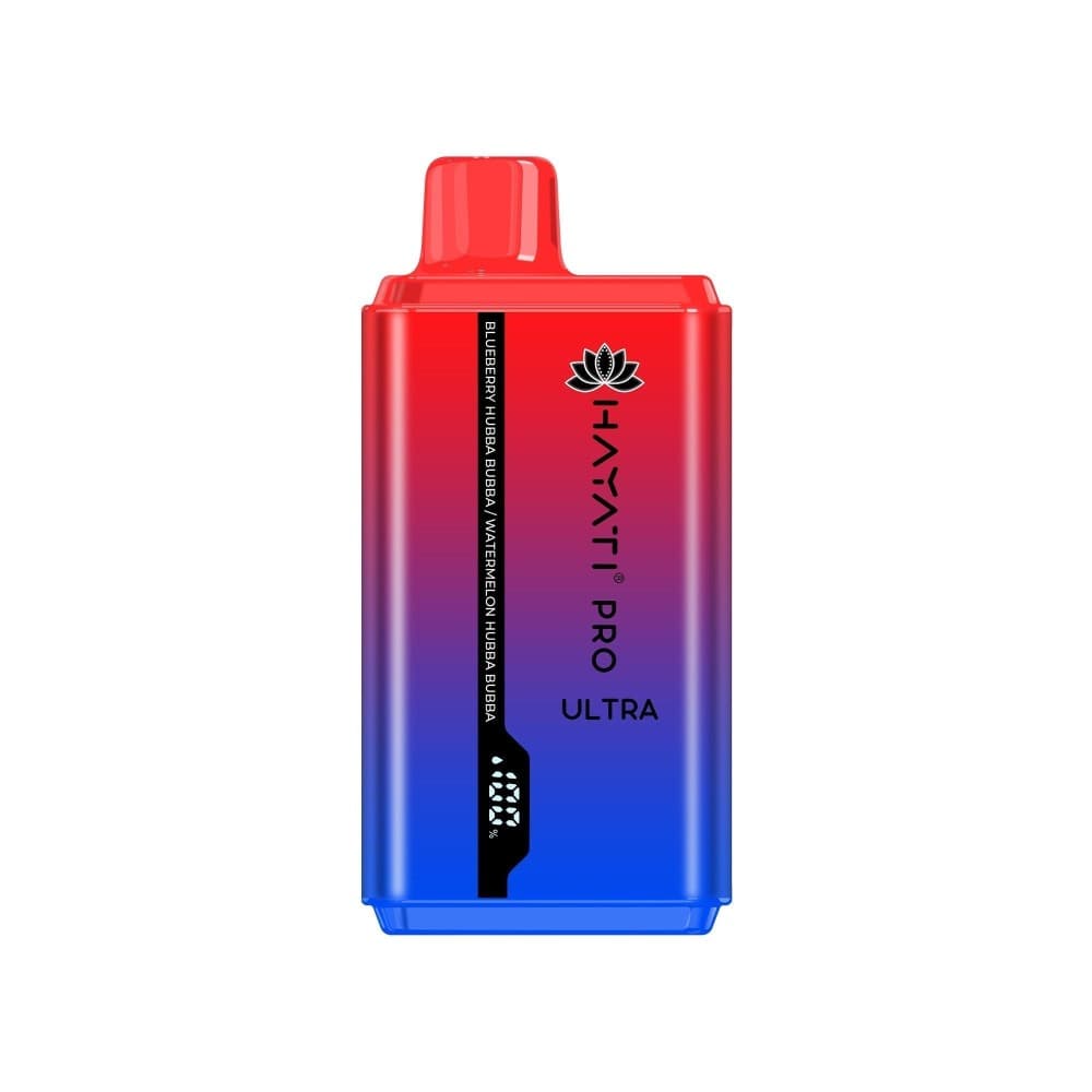 Blueberry Hubba Bubba/Watermelon Hubba Bubba Hayati Pro Ultra 15000 Puffs Prefilled Vape Kit Box of 10