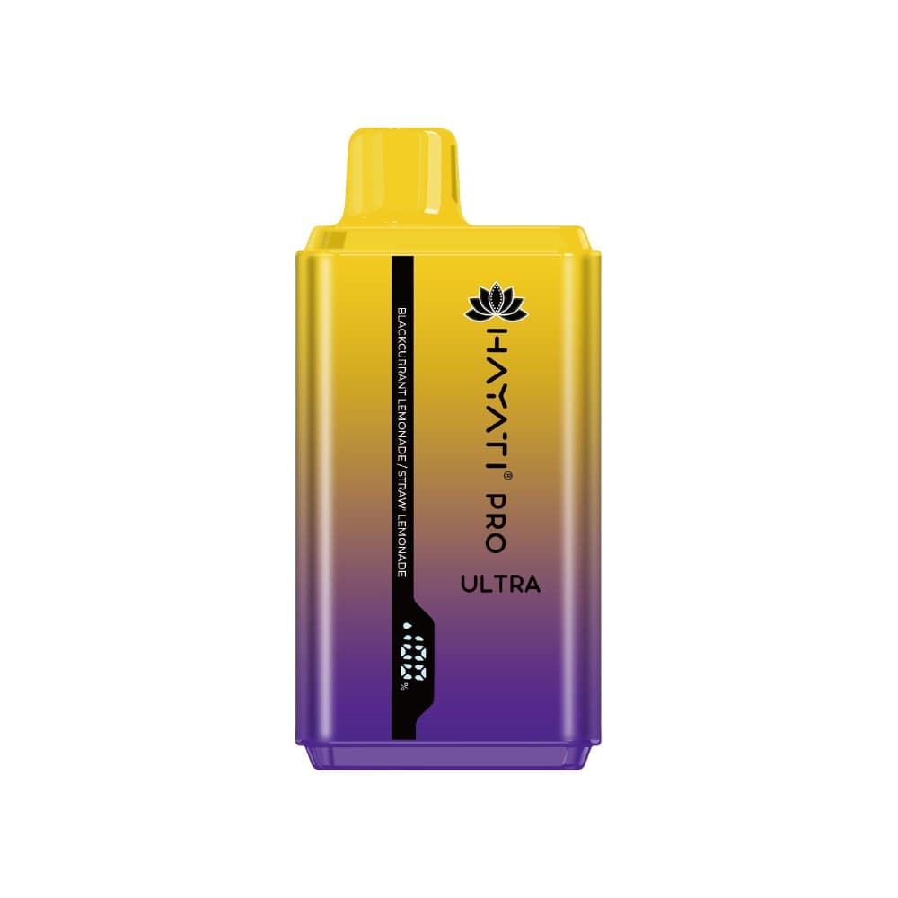 Blackcurrant Lemonade/Strawberry Lemonade Hayati Pro Ultra 15000 Puffs Prefilled Vape Kit Box of 10