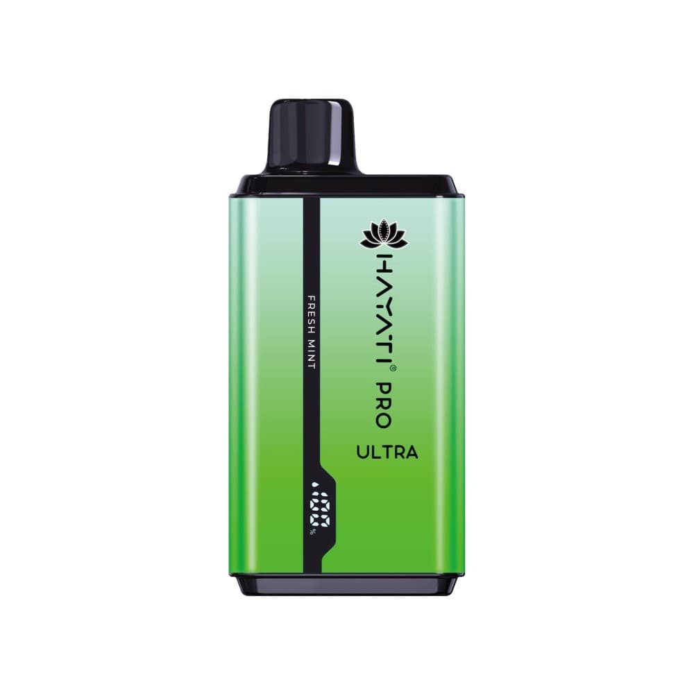 Fresh Mint Hayati Pro Ultra 15000 Puffs Prefilled Vape Kit Box of 10