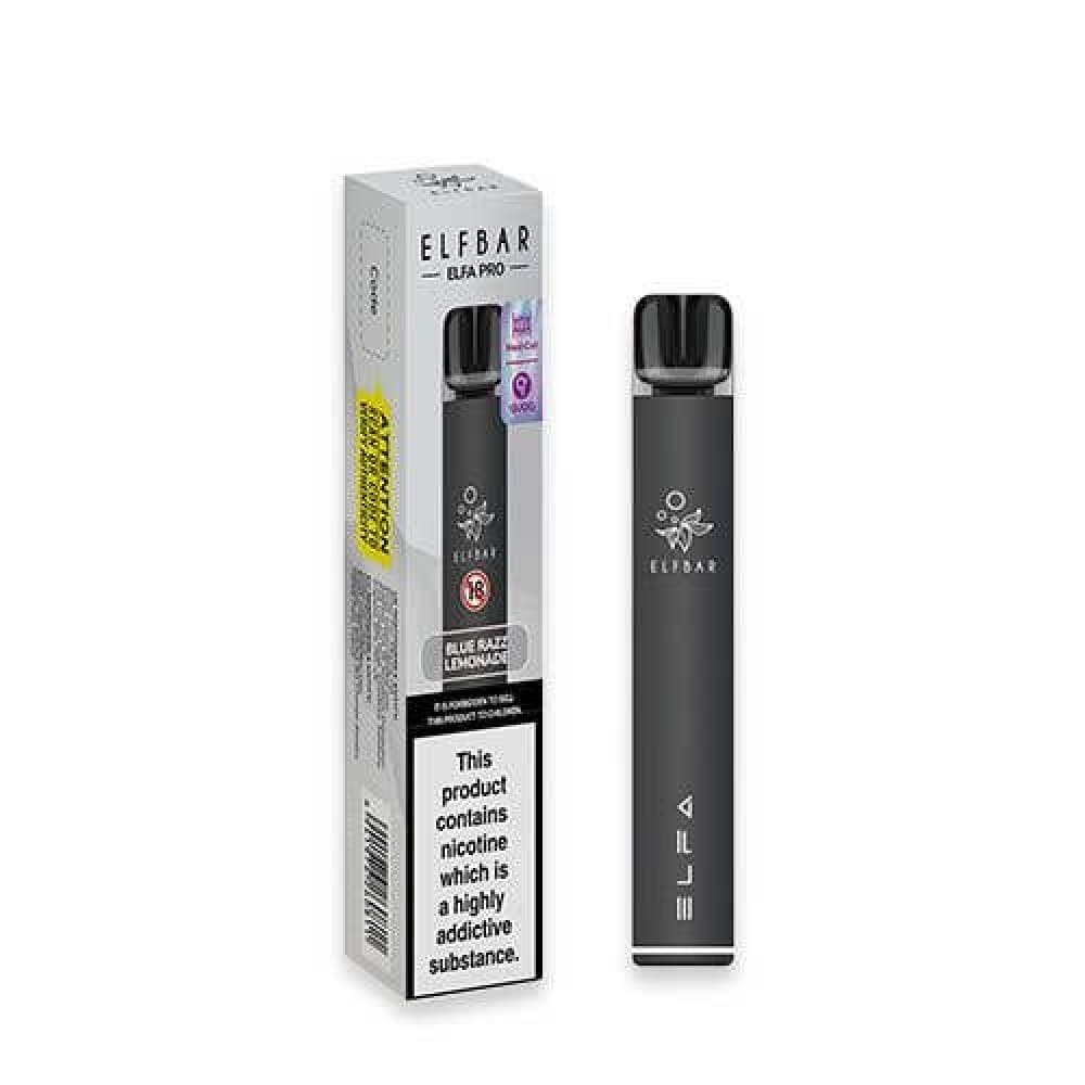 Black (Blue Razz Lemonade) Elf Bar Elfa Pro Prefilled Pod Starter Kit