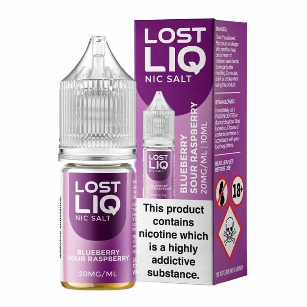 Blueberry Sour Raspberry / 10mg Lostliq 3000 Nic Salts 10ml - Box of 10