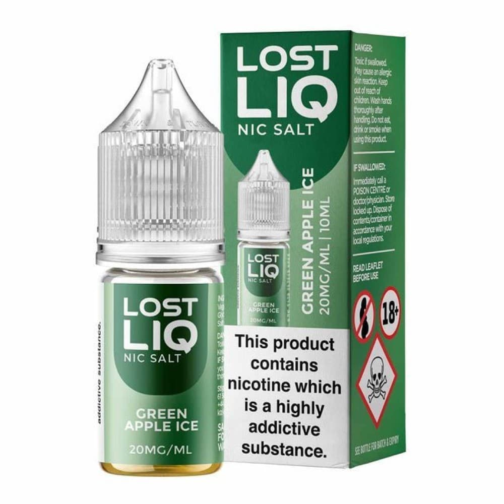 Green Apple Ice / 10mg Lostliq 3000 Nic Salts 10ml - Box of 10