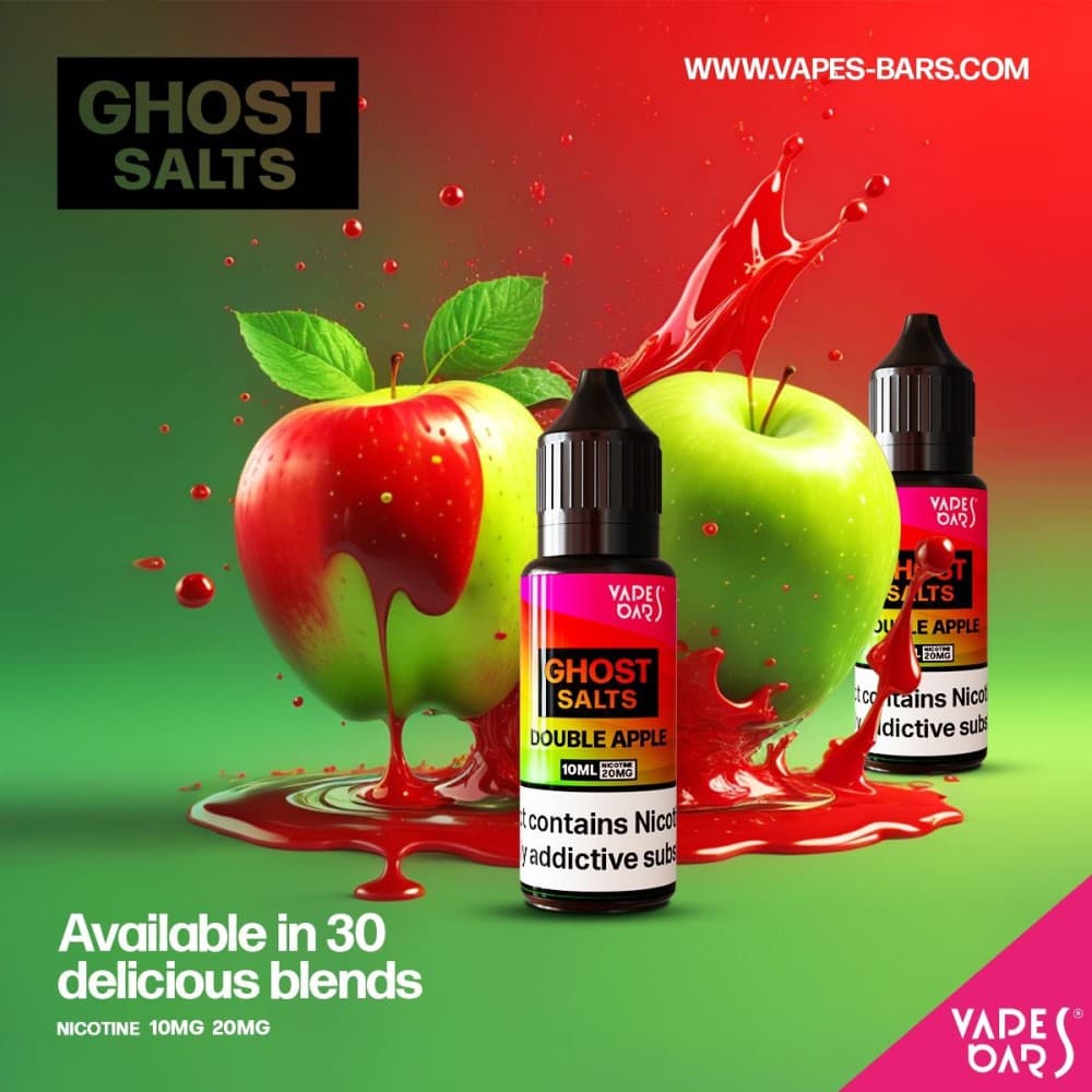 Double Apple / 10mg GHOST 3500 Nic Salts 10ml - Box of 10