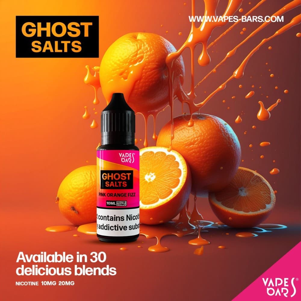 Pink Orange Fizz / 10mg GHOST 3500 Nic Salts 10ml - Box of 10
