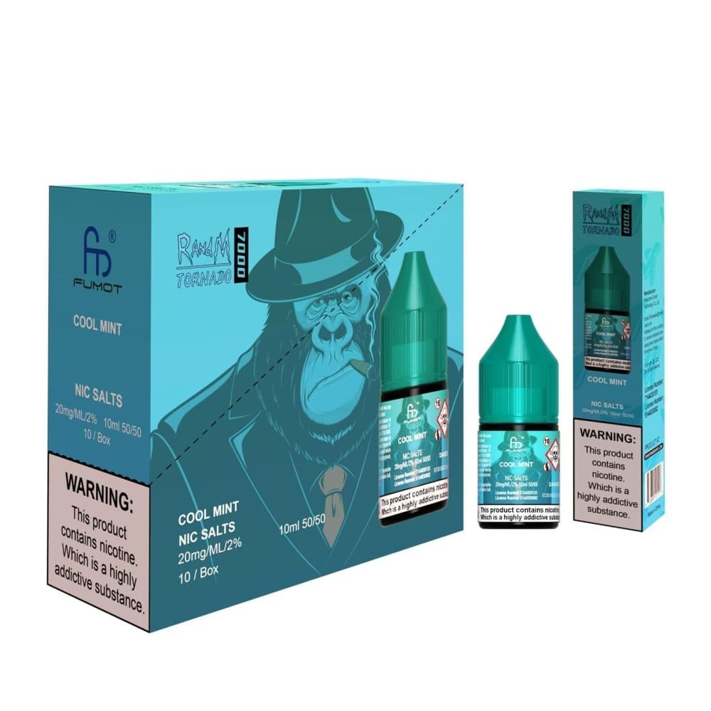 Cool Mint / 10mg R and M 7000 Nic Salt 10ml - Box of 10