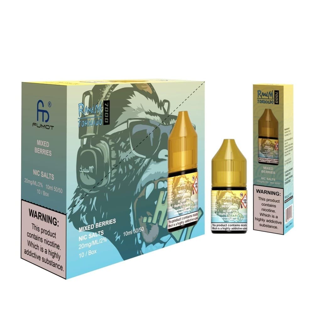 Mixed Berries / 10mg R and M 7000 Nic Salt 10ml - Box of 10