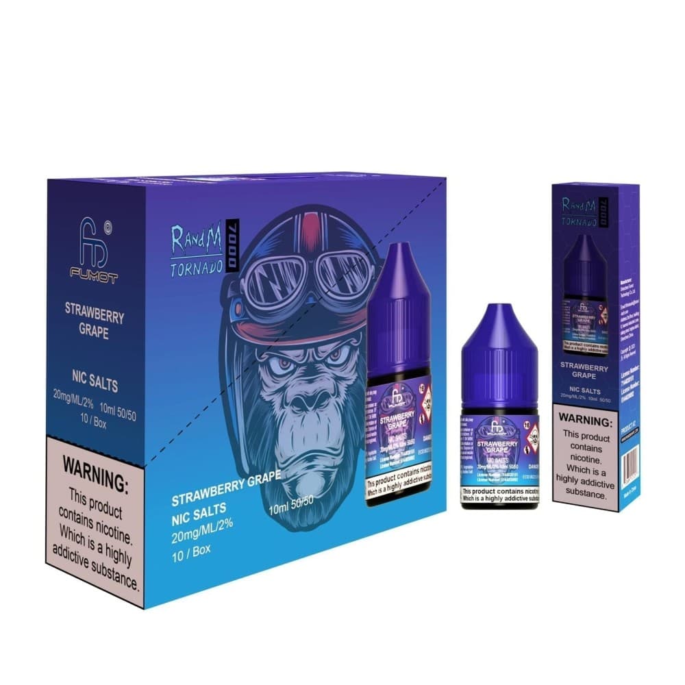 Strawberry Grape / 10mg R and M 7000 Nic Salt 10ml - Box of 10