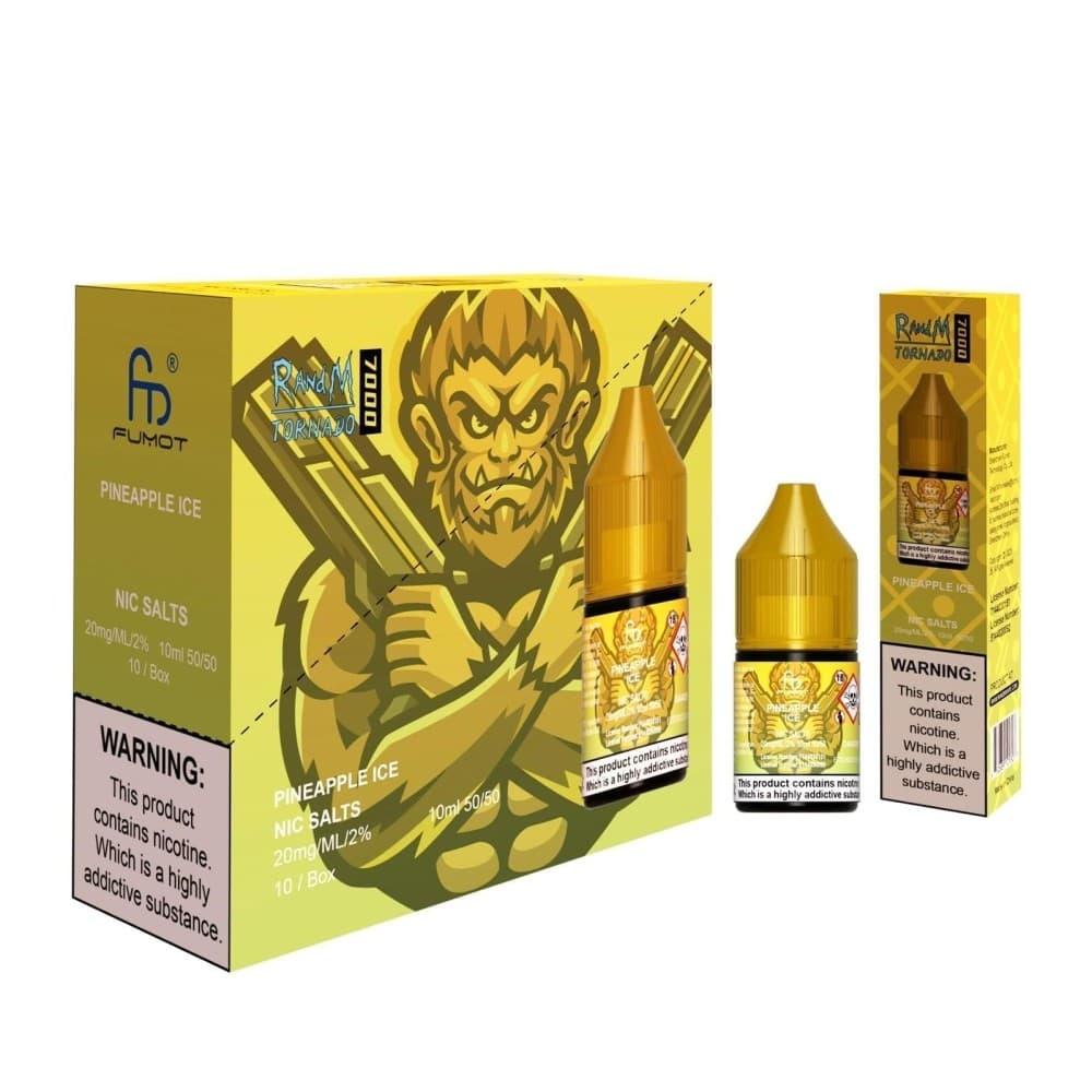 Pineapple Ice / 10mg R and M 7000 Nic Salt 10ml - Box of 10