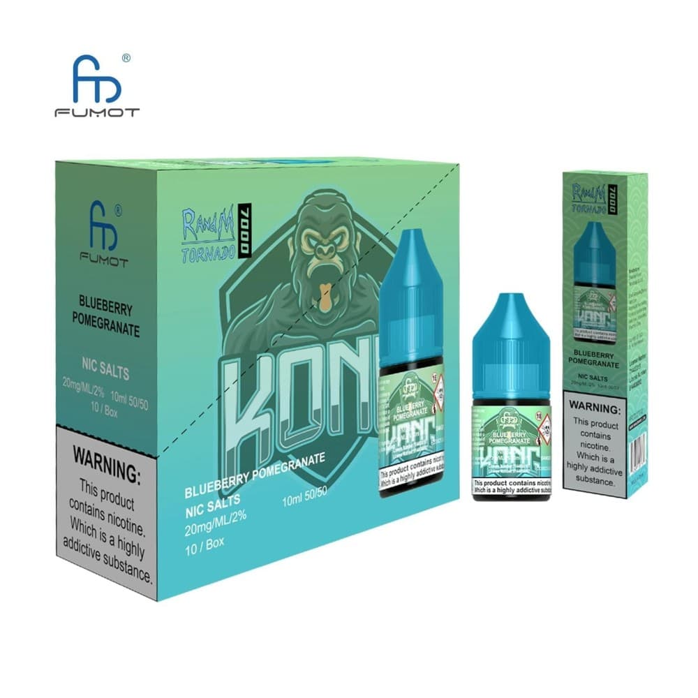 Blueberry Pomegranate / 10mg R and M 7000 Nic Salt 10ml - Box of 10