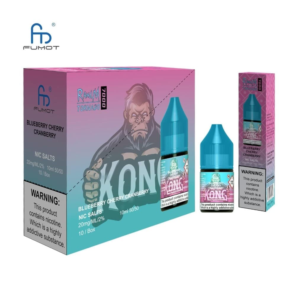 Blueberry Cherry Cranberry / 10mg R and M 7000 Nic Salt 10ml - Box of 10