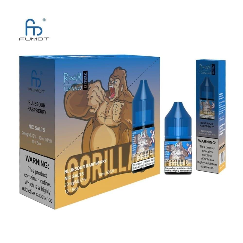 Blue Sour Raspberry / 10mg R and M 7000 Nic Salt 10ml - Box of 10