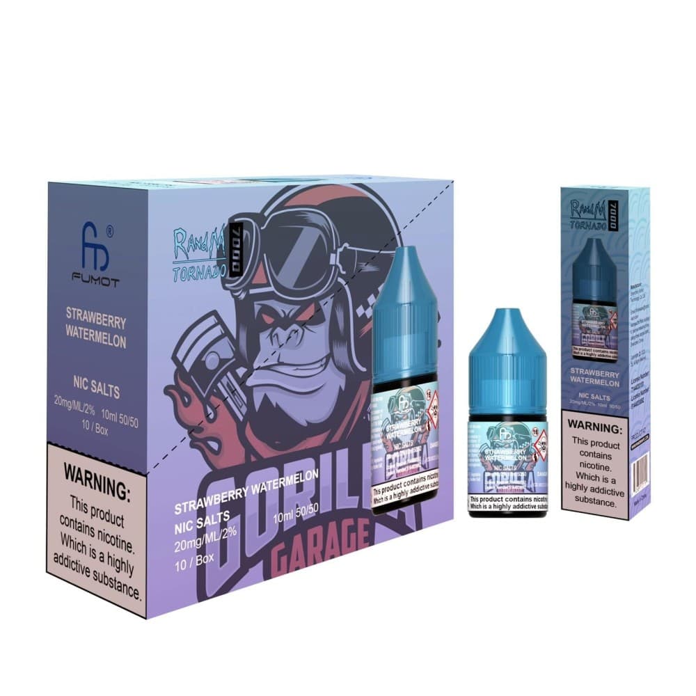 Strawberry Watermelon / 10mg R and M 7000 Nic Salt 10ml - Box of 10