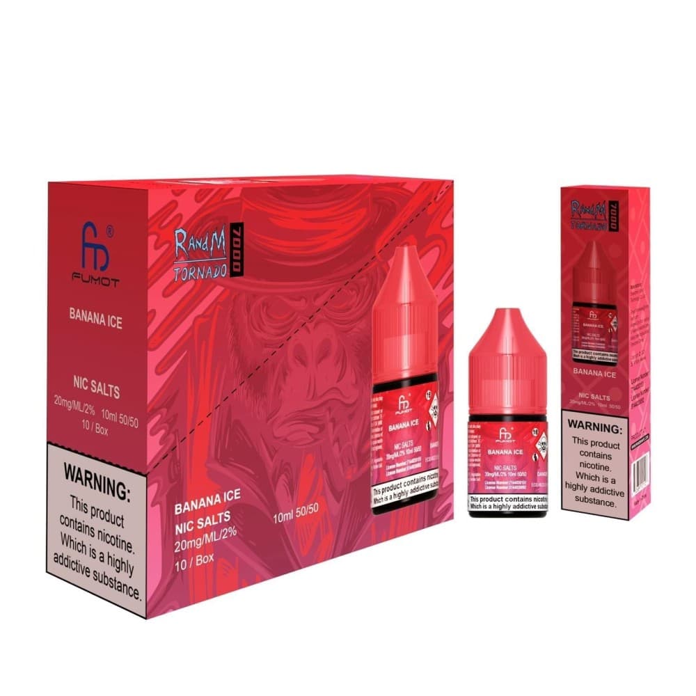 Banana Ice / 10mg R and M 7000 Nic Salt 10ml - Box of 10